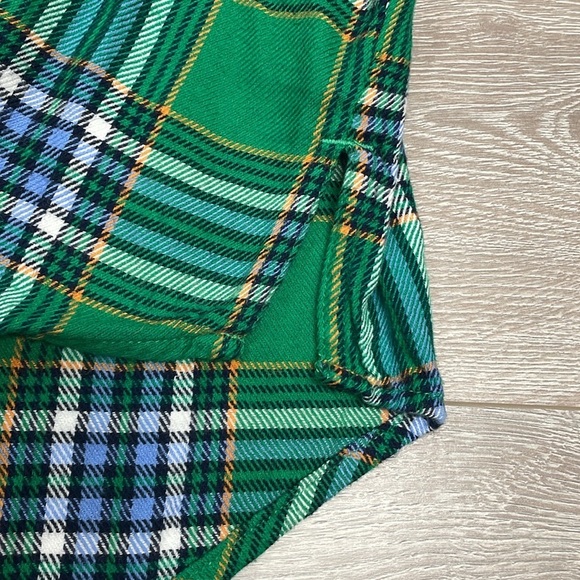 Aerie Green Plaid Flannel Boyfriend Sleep Casual Button Down Top L - Picture 10 of 16
